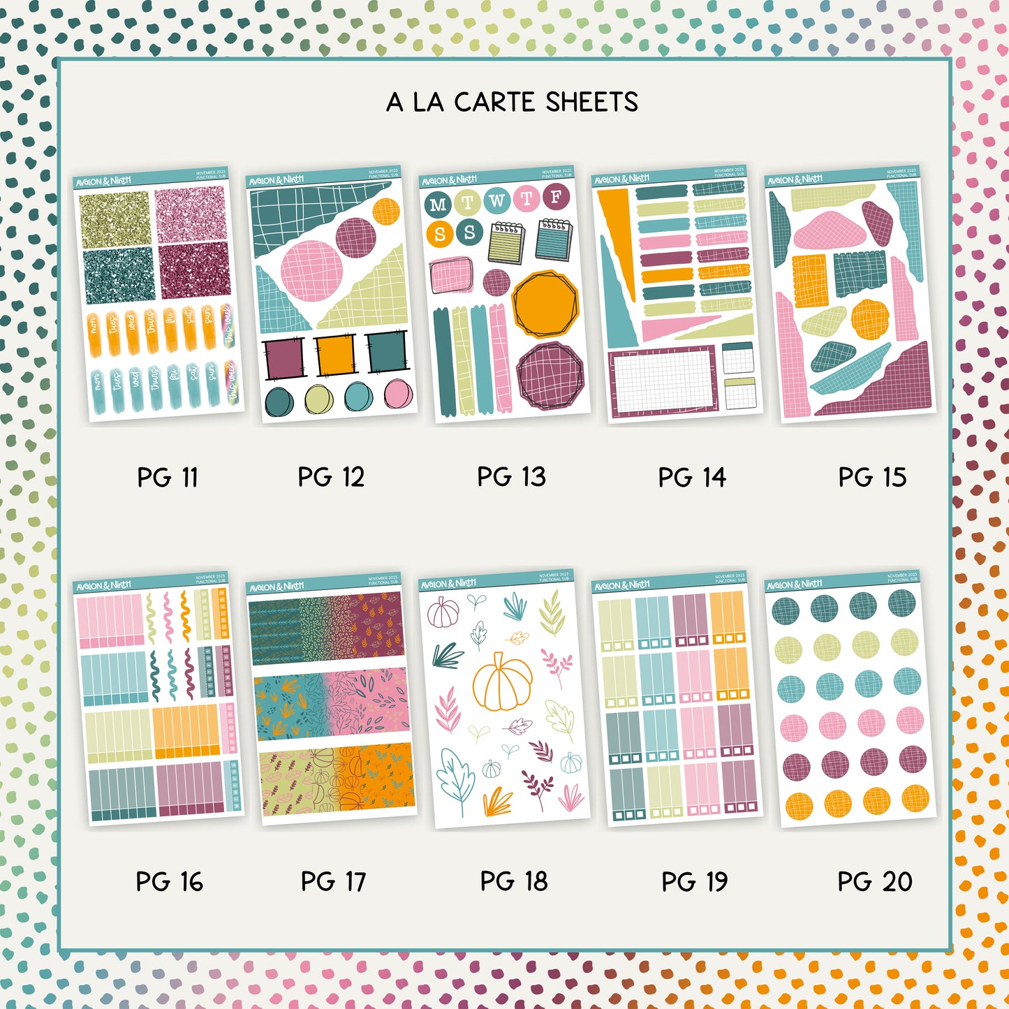 Monthly Functional Subscription - A La Carte Sheets