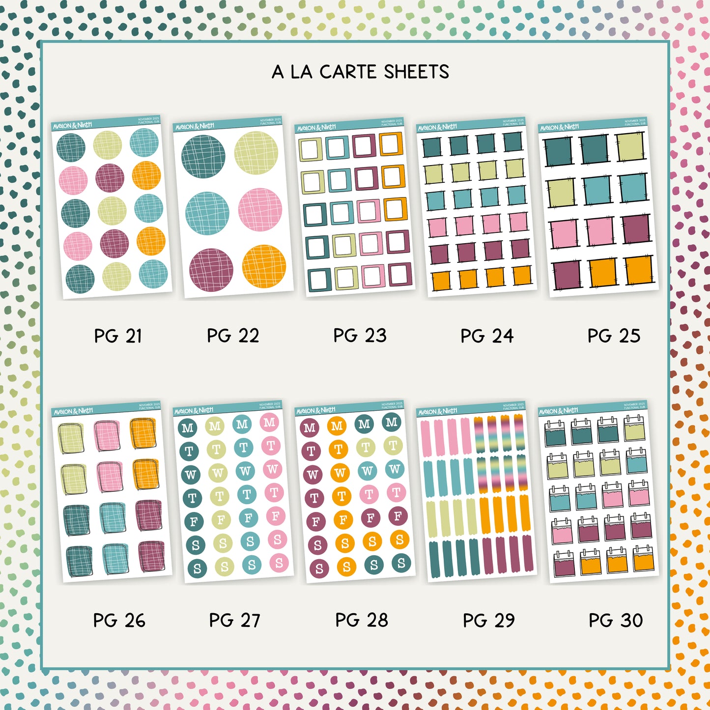 Monthly Functional Subscription - A La Carte Sheets
