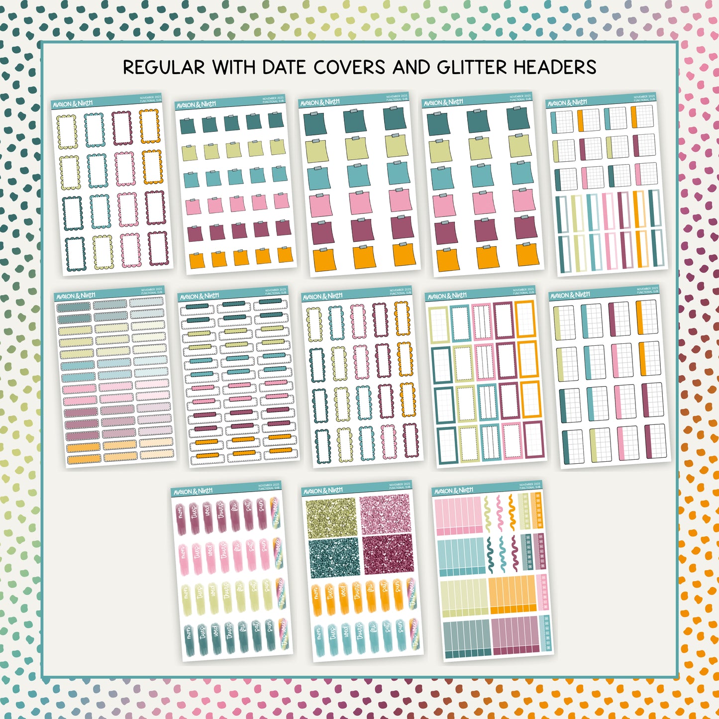 Monthly Functional Sticker Subscription