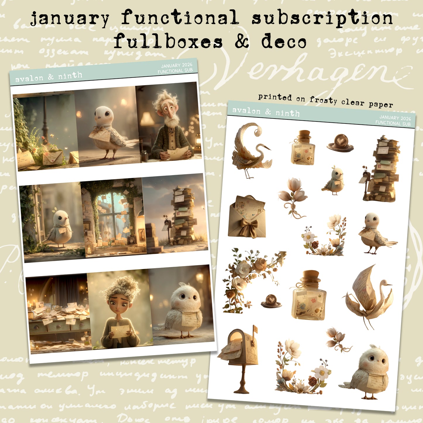 Monthly Functional Sticker Subscription