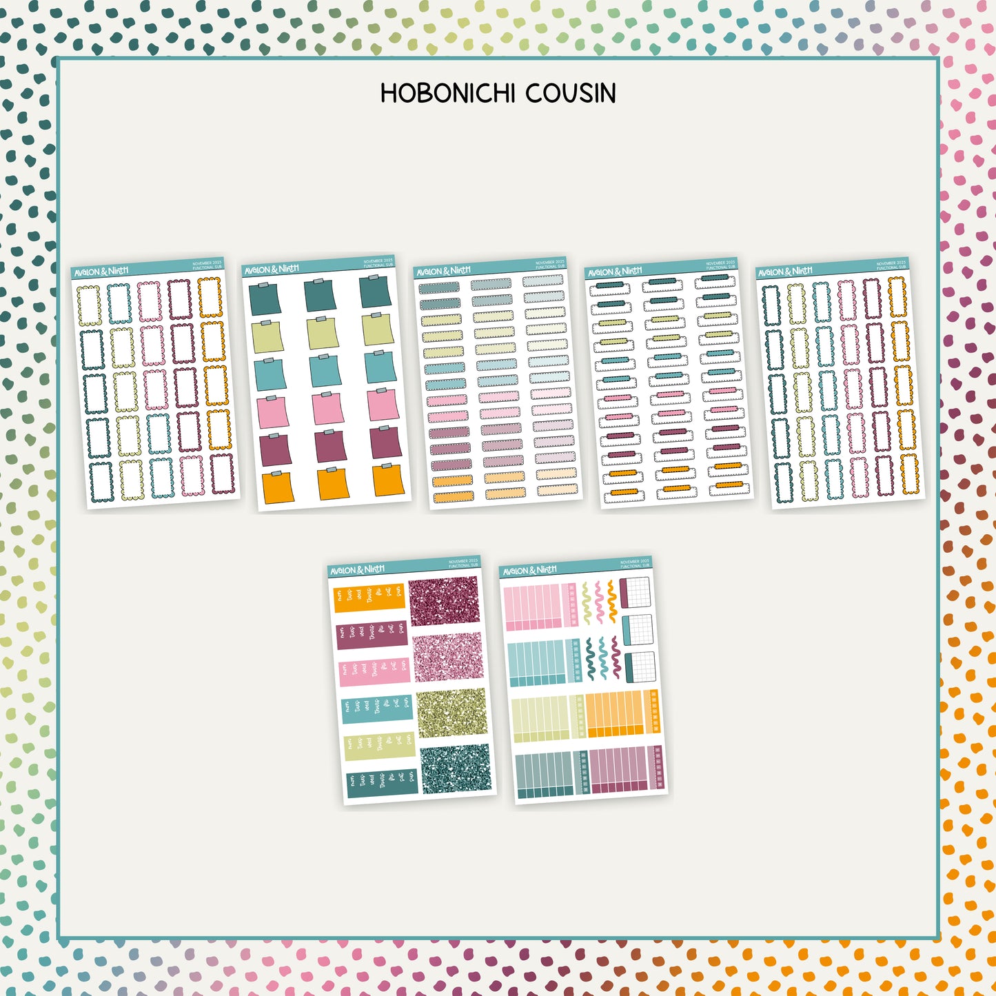 Monthly Functional Sticker Subscription