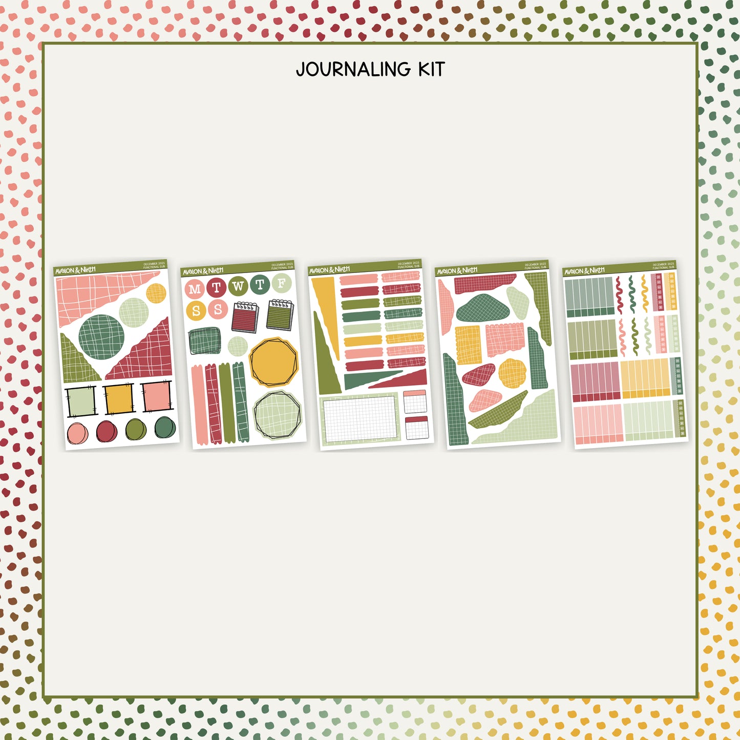 Monthly Functional Sticker Subscription