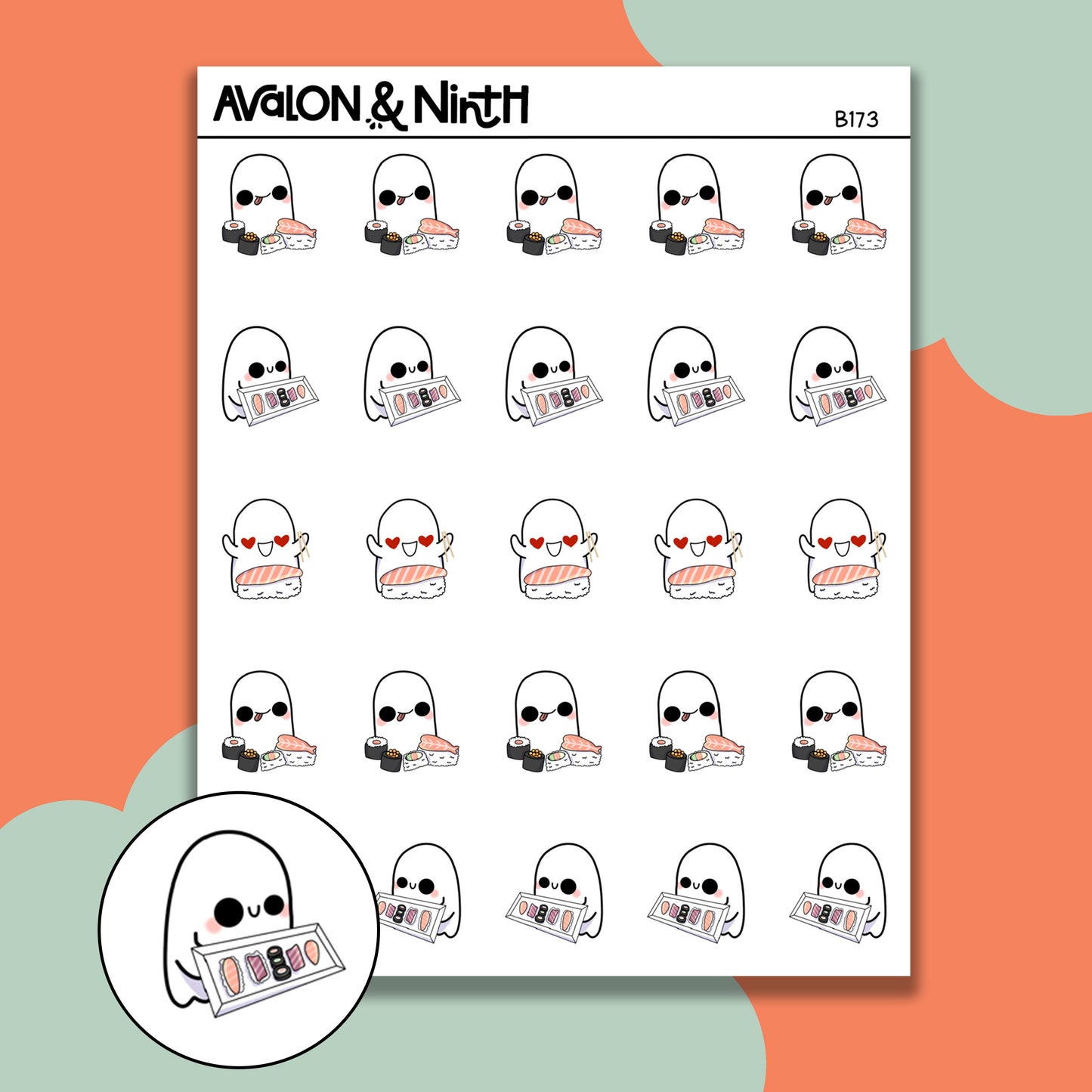 Boo - Eating Sushi // B173