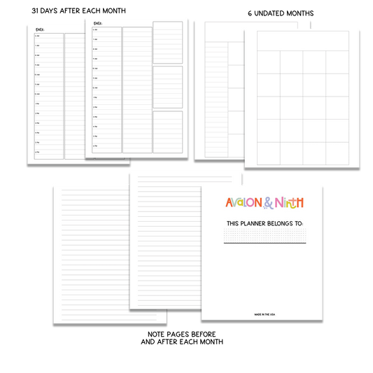 Rainbow Personalized - B6 Daily Planner