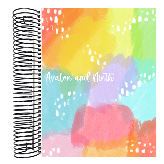 Water Color Spots - 7x9 Daily Planner