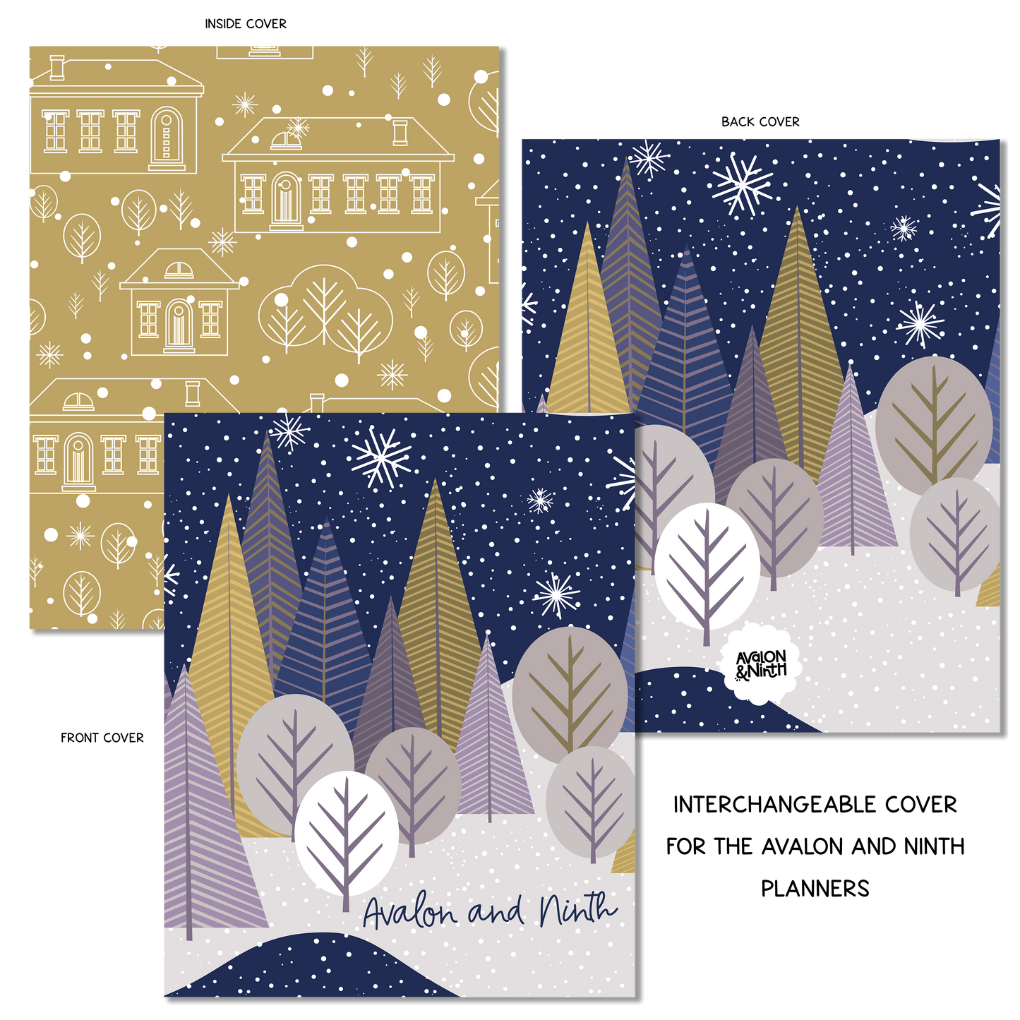 Winter Trees - A La Carte Cover - 7x9, B6, Weeks