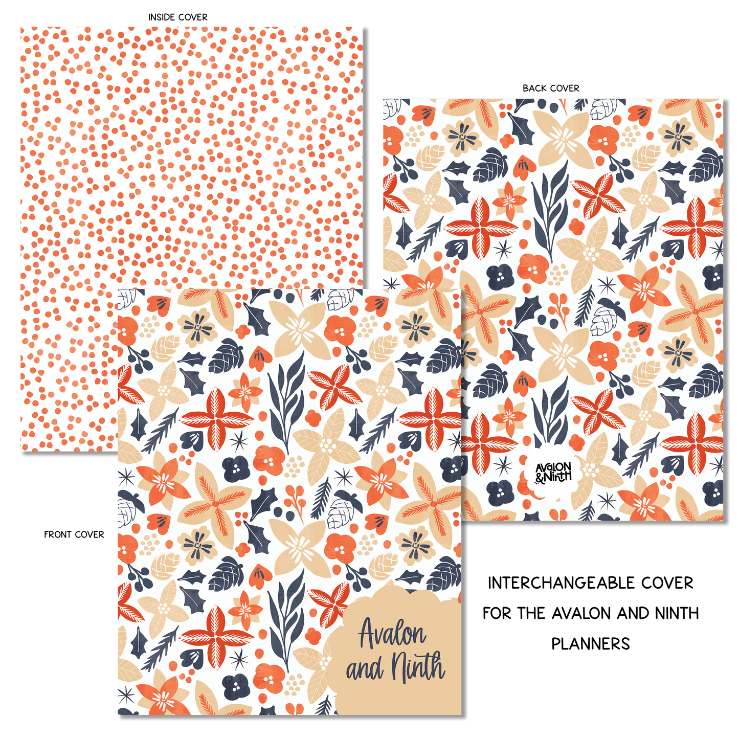 Winter Flowers - A La Carte Cover - 7x9, B6, Weeks