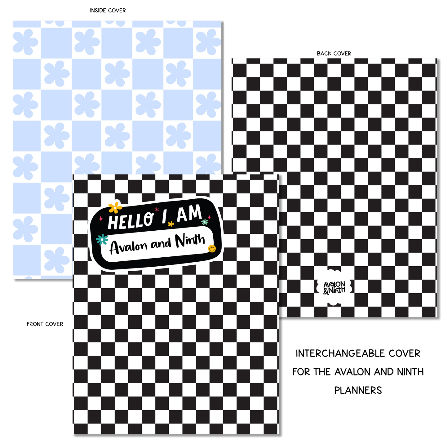 Checkerboard - A La Carte Cover - 7x9, B6, Weeks