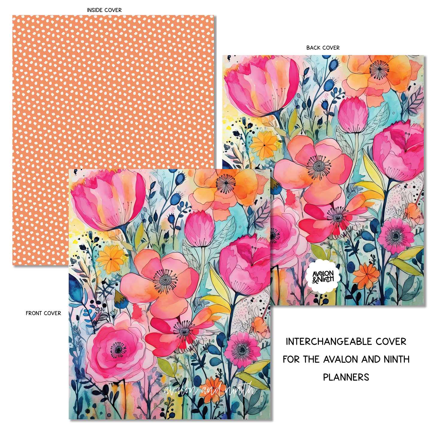 Abstract Florals - A La Carte Cover - 7x9, B6, Weeks