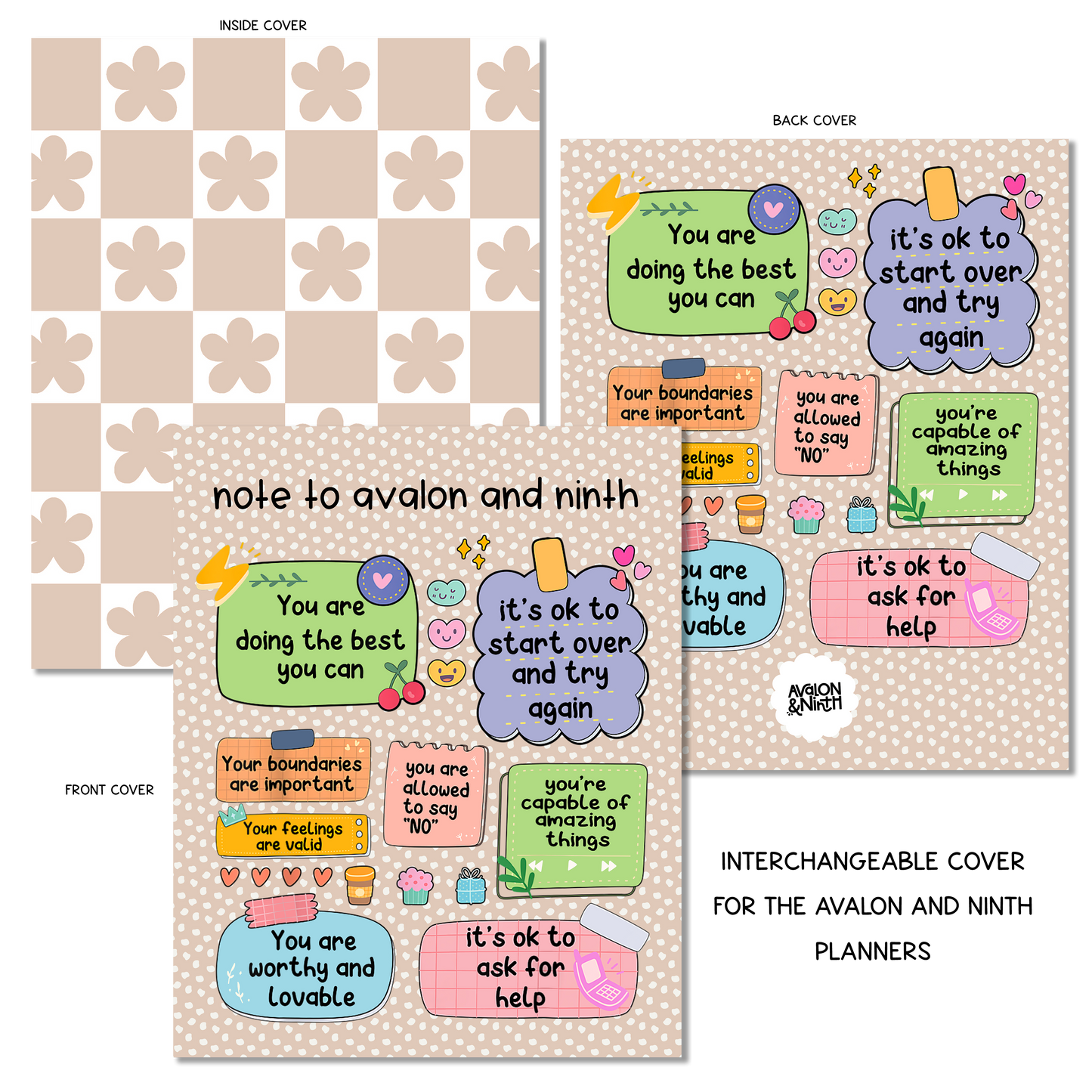 Reminder Notes - A La Carte Cover - 7x9, B6, Weeks