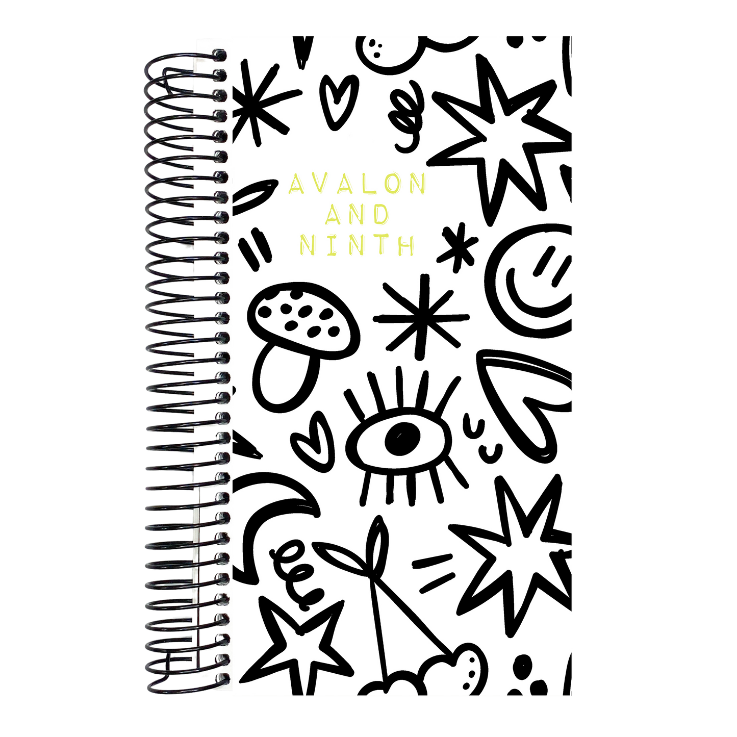 Black and White Doodles - Weeks Planner