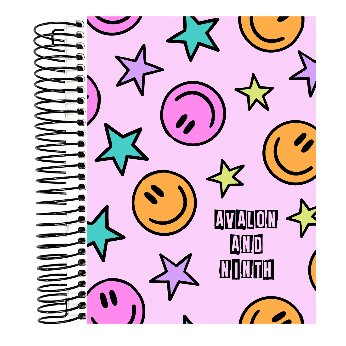 Pink Smiley Face - B6 Planner