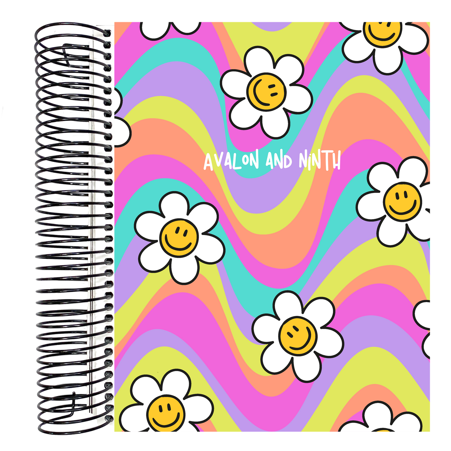 Groovy Daisies - 7x9 Planner - Vertical or Academic