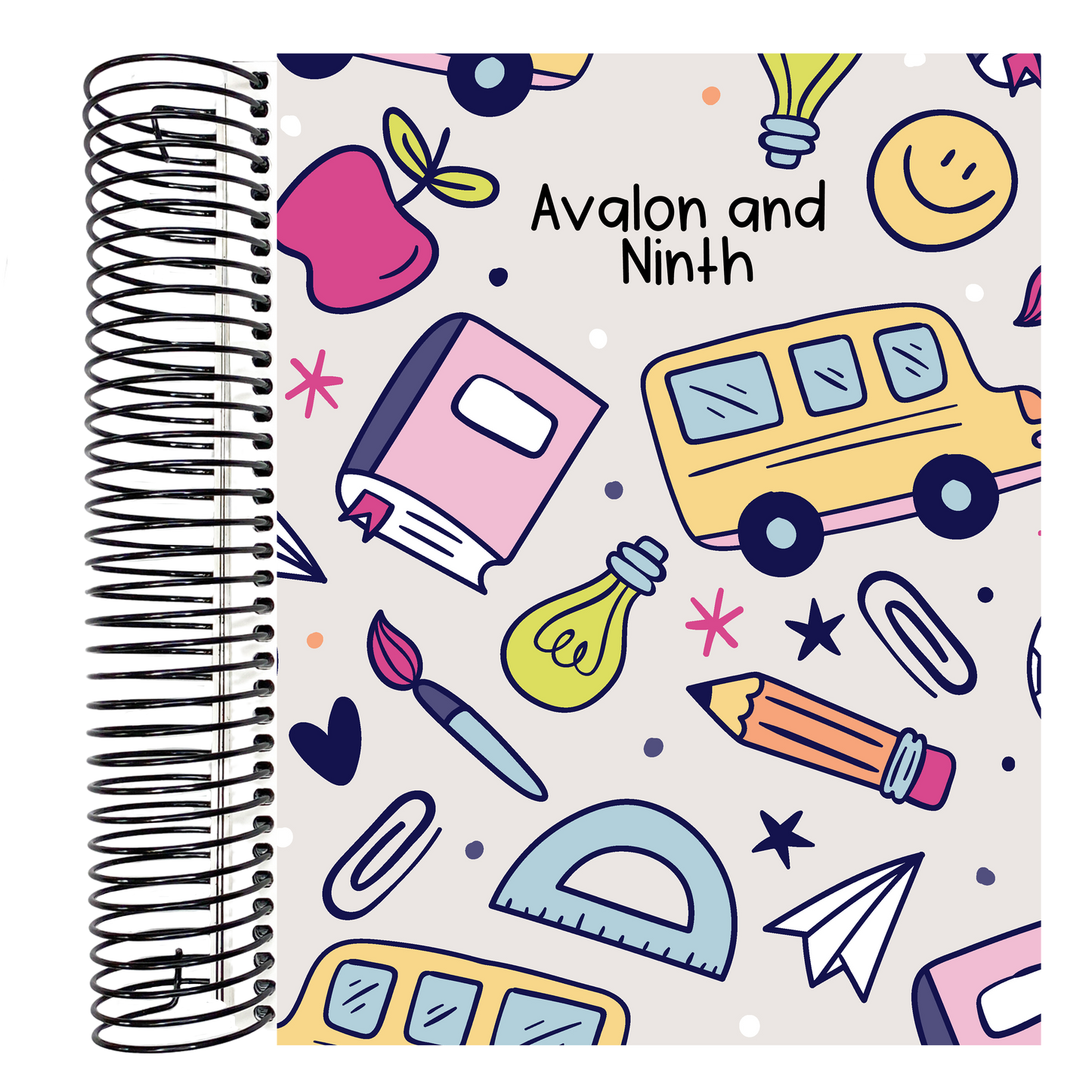 School Days - 7x9 Planner - Vertical or Academic