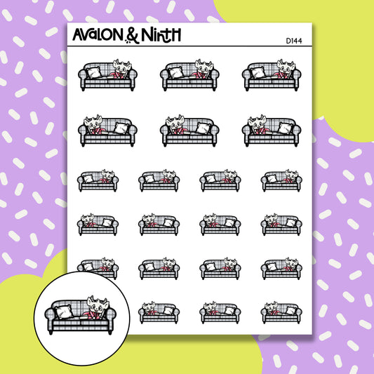 Dixie - Relaxing on Couch // D144