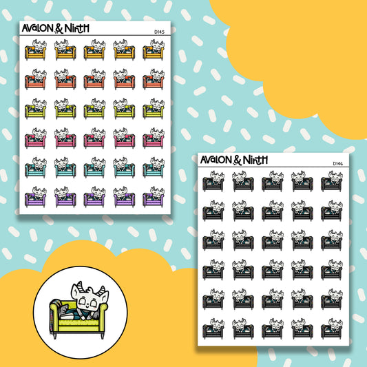 Dixie - Napping on Couch // D145-146