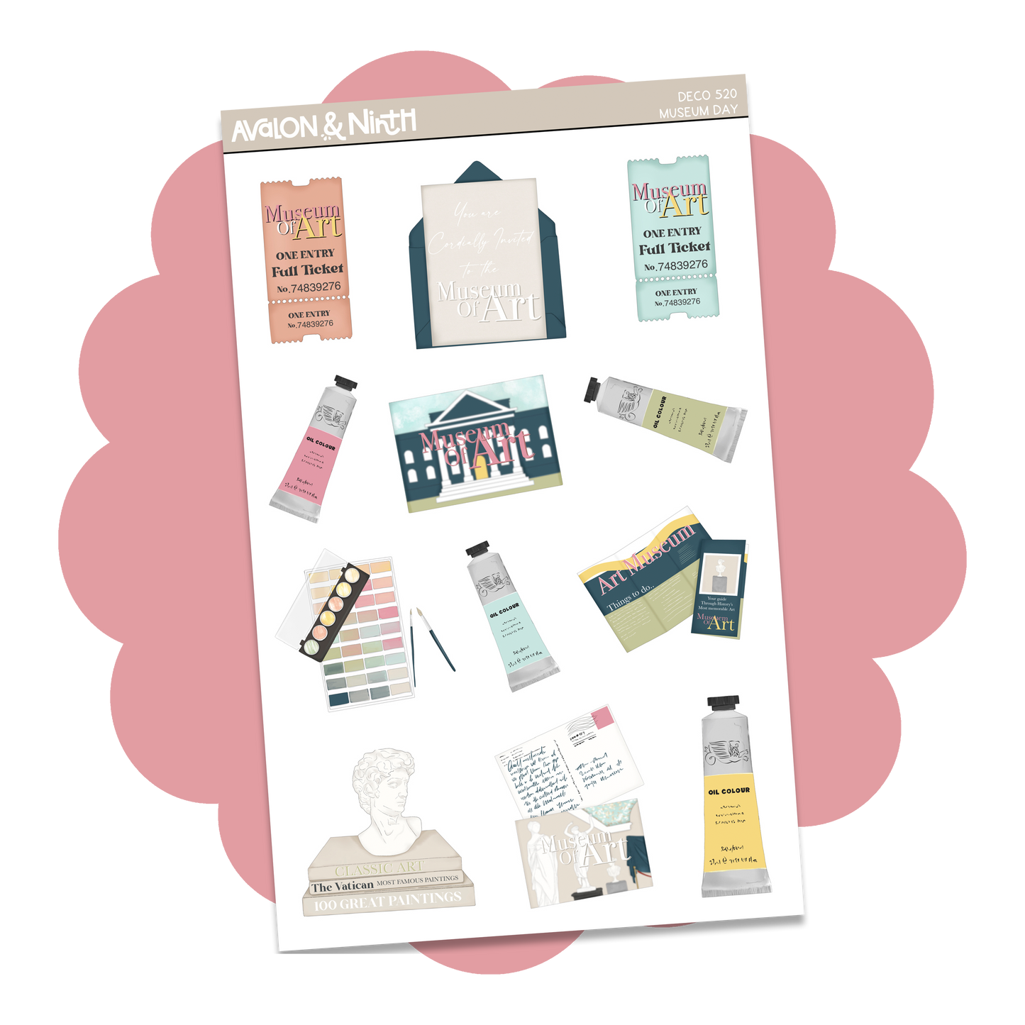 Museum Day Deco Sheet // DECO520