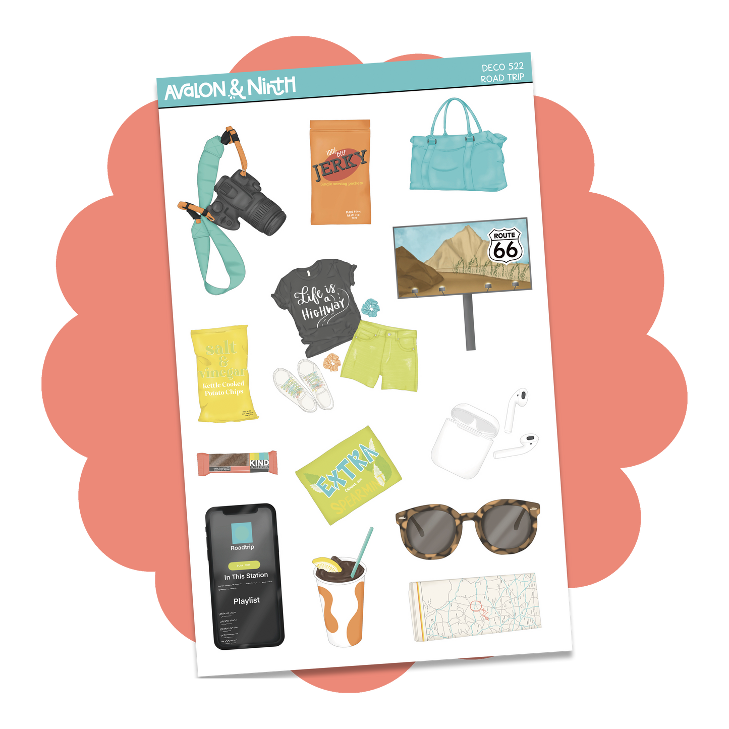 Road Trip Deco Sheet // DECO522