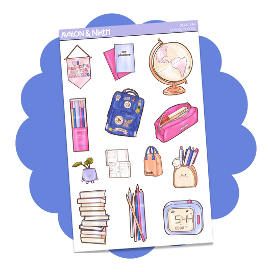 School Is Cool Deco Sheet // DECO546