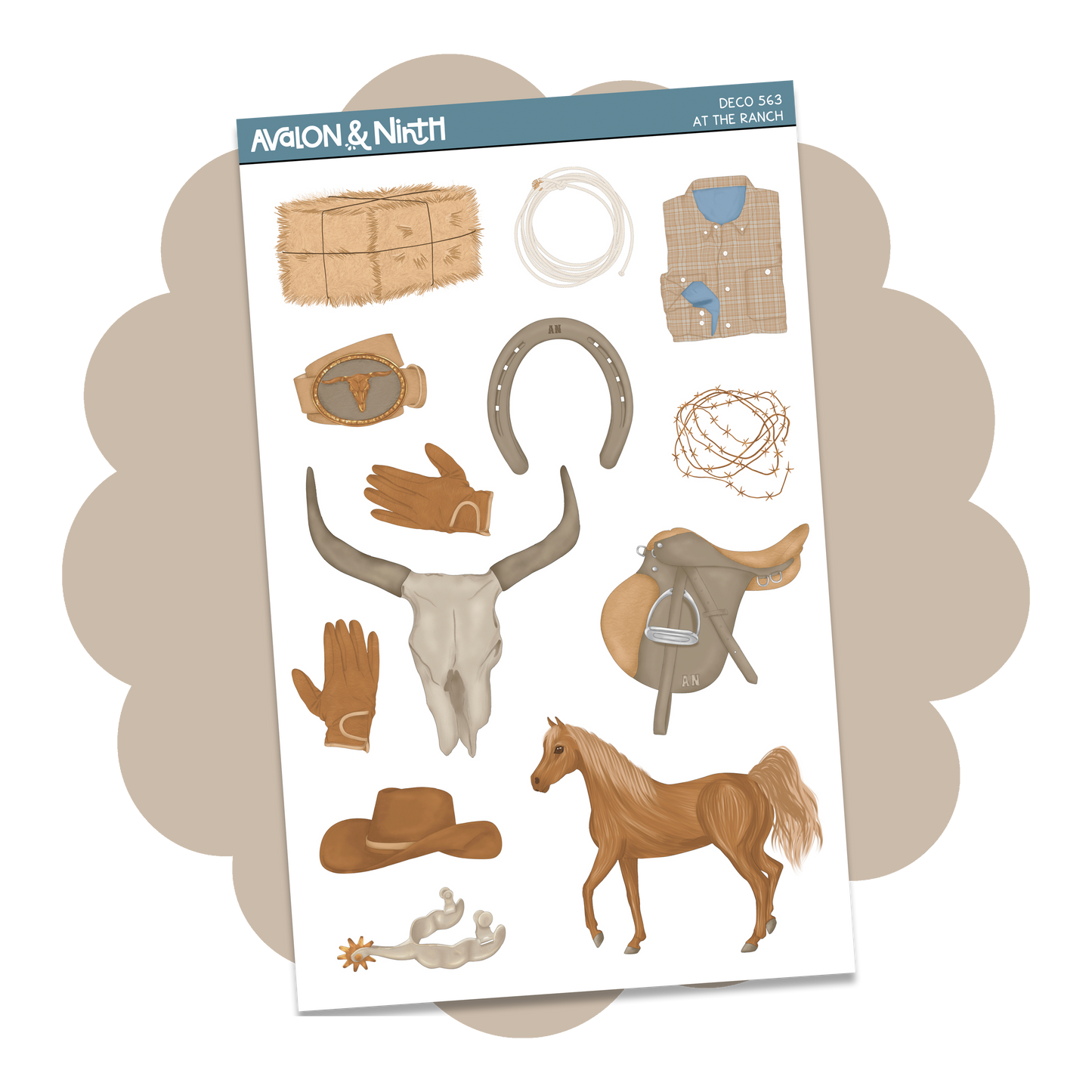 At The Ranch Deco Sheet // DECO563