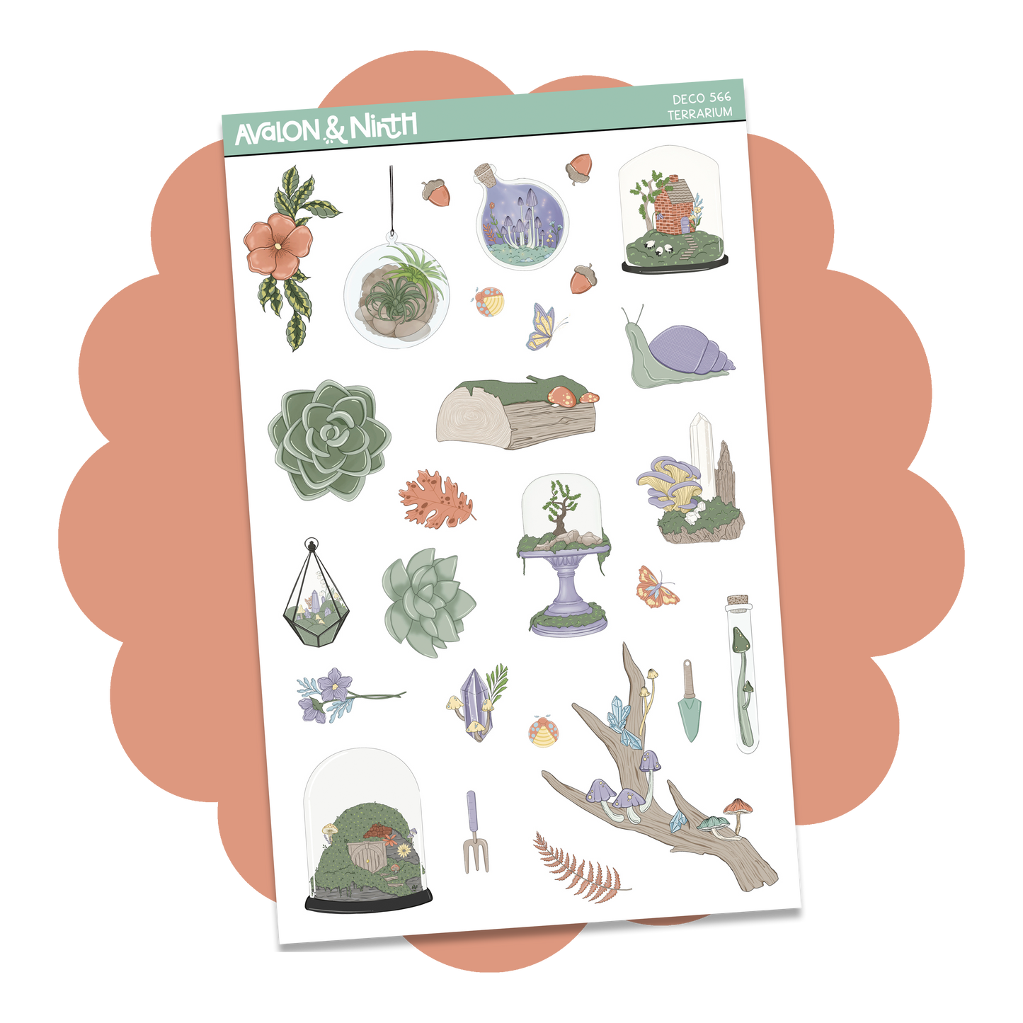 Terrarium Deco Sheet // DECO566
