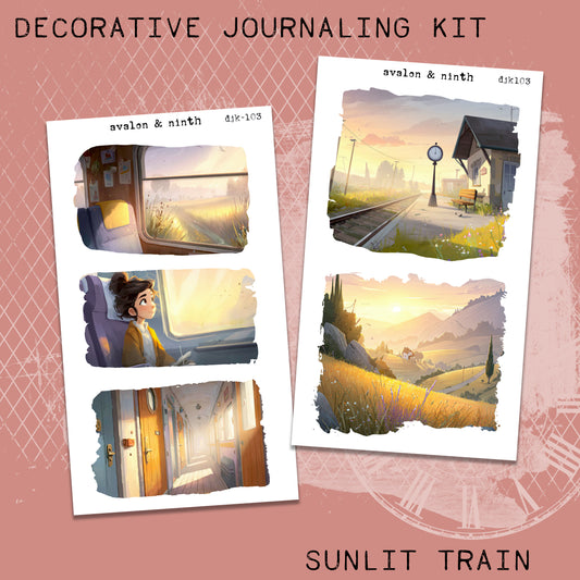 Sunlit Train to Somewhere Good Deco Journaling Kit // DJK103