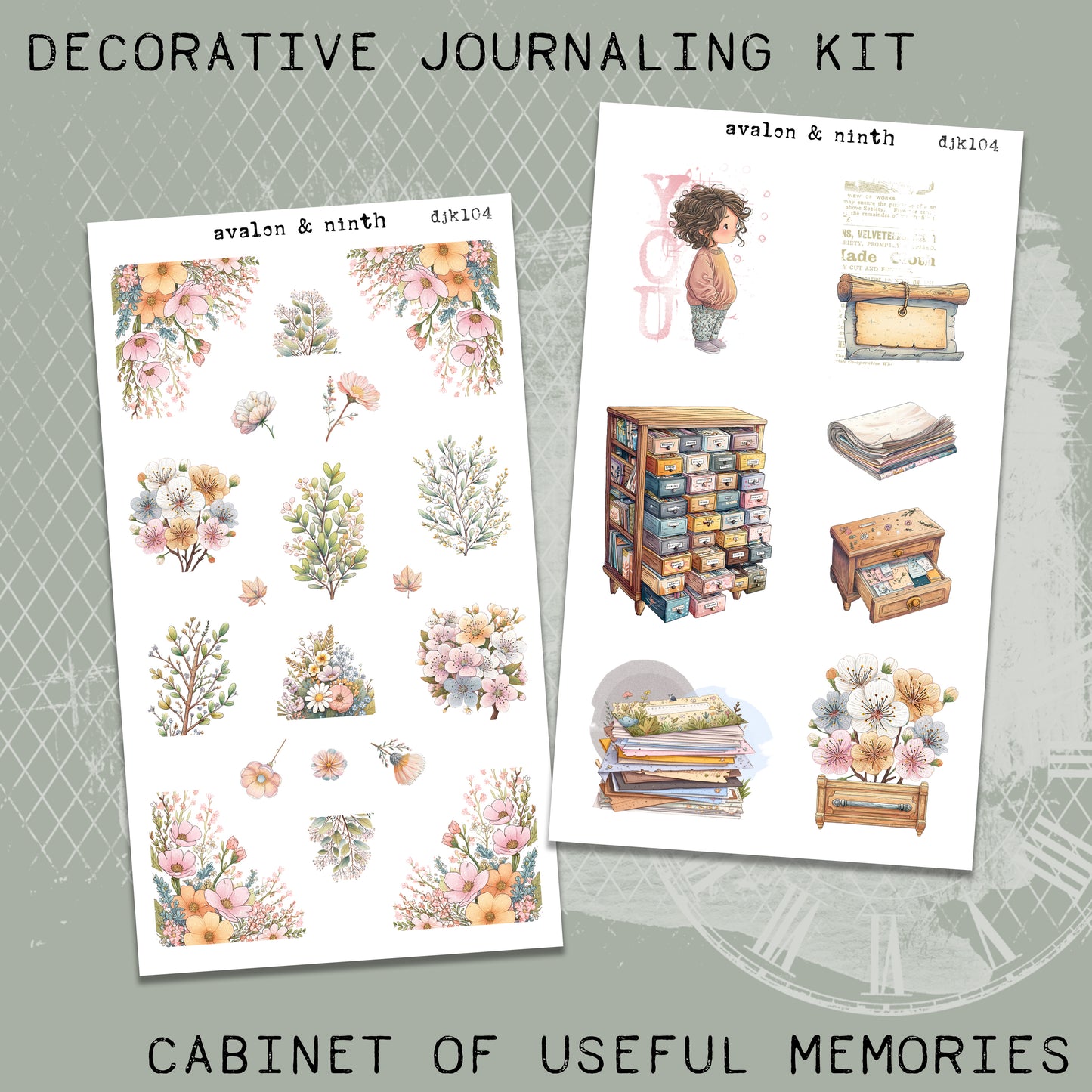 Cabinet of Useful Memories Deco Journaling Kit // DJK104