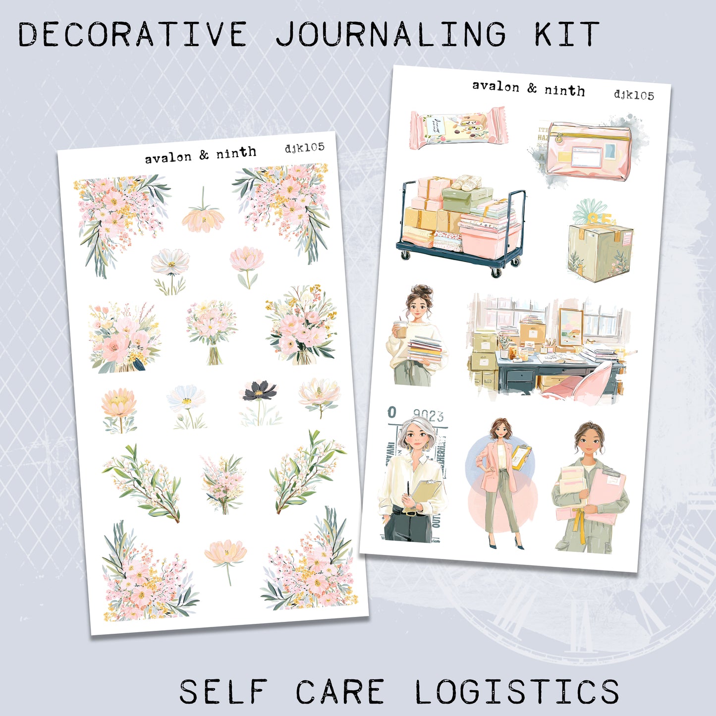 Self Care Logistics Deco Journaling Kit // DJK105
