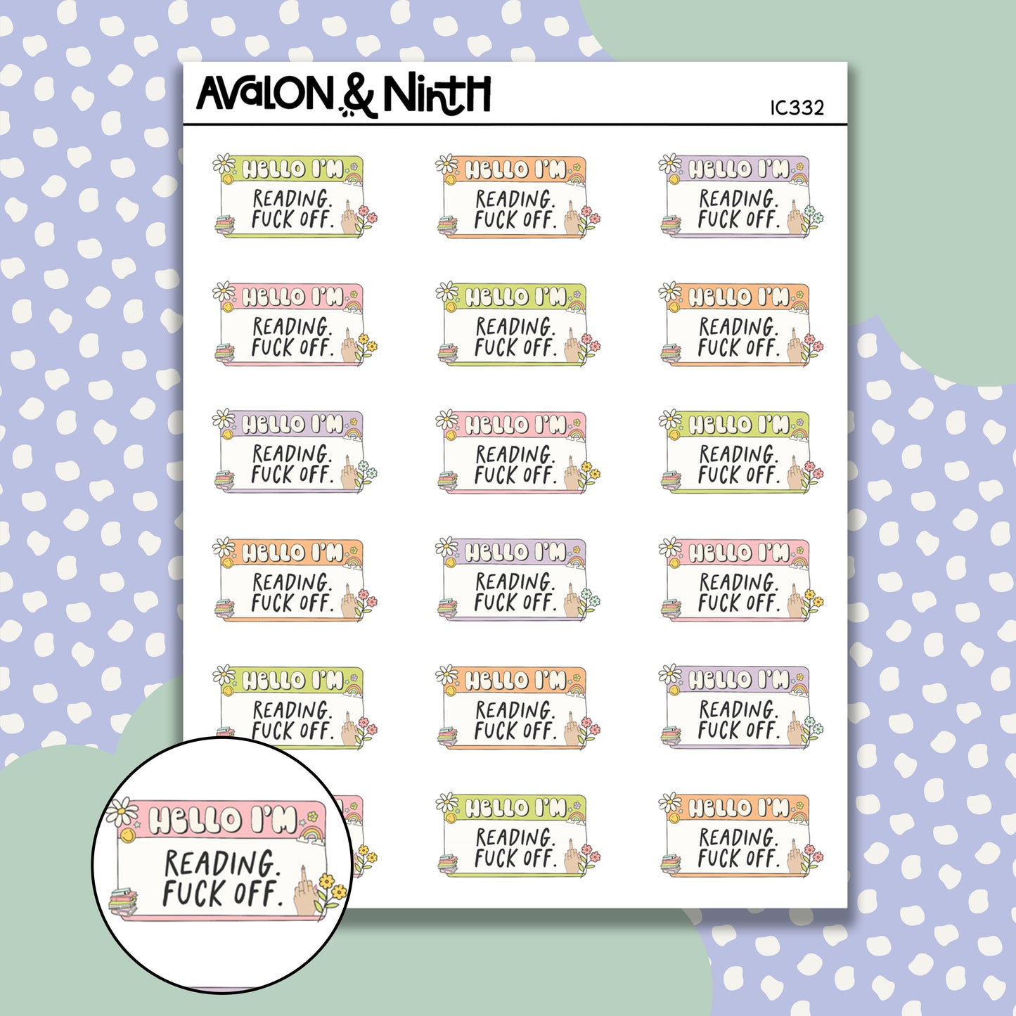 Hello I'm Reading. F*** Off // IC332