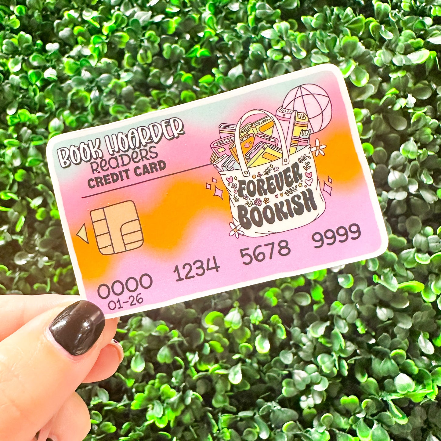 Book Hoarder Credit Card // DIE104