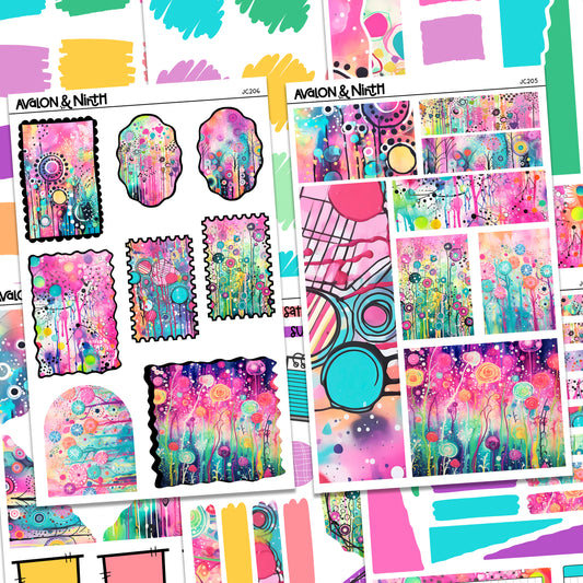 Journal Crew Abstract Florals // JC201