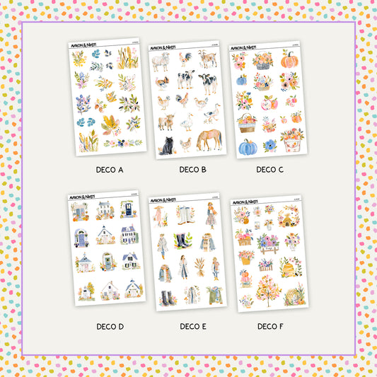 Fall Vibes Deco Sheet // JC901A-F