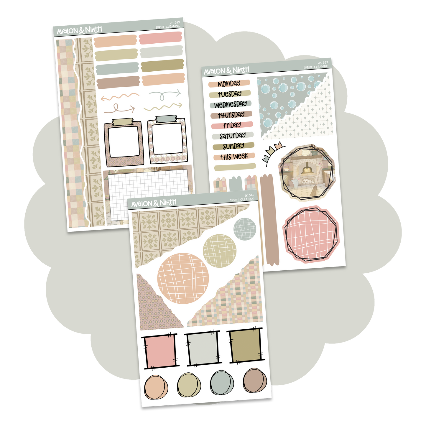 Sprite Cleaning Journaling Kit // JK569