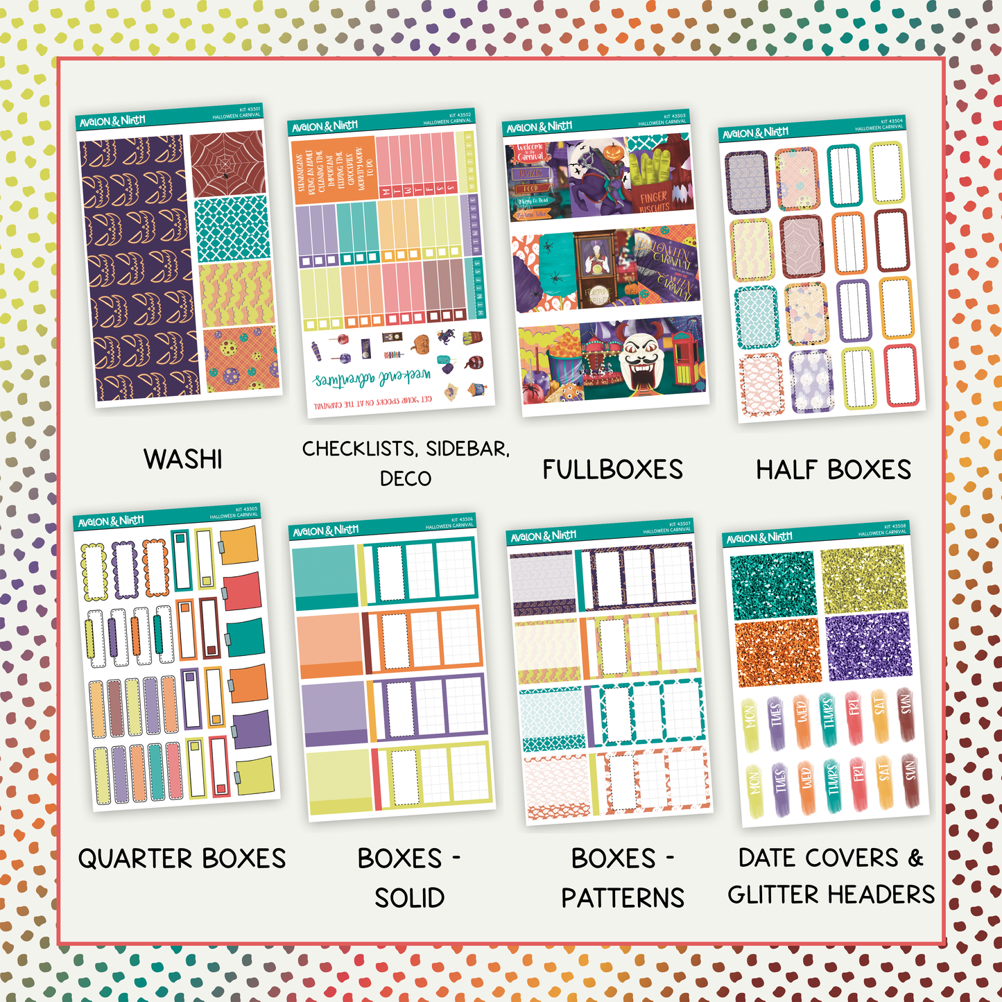 Halloween Carnival Weekly Kit // KIT43501