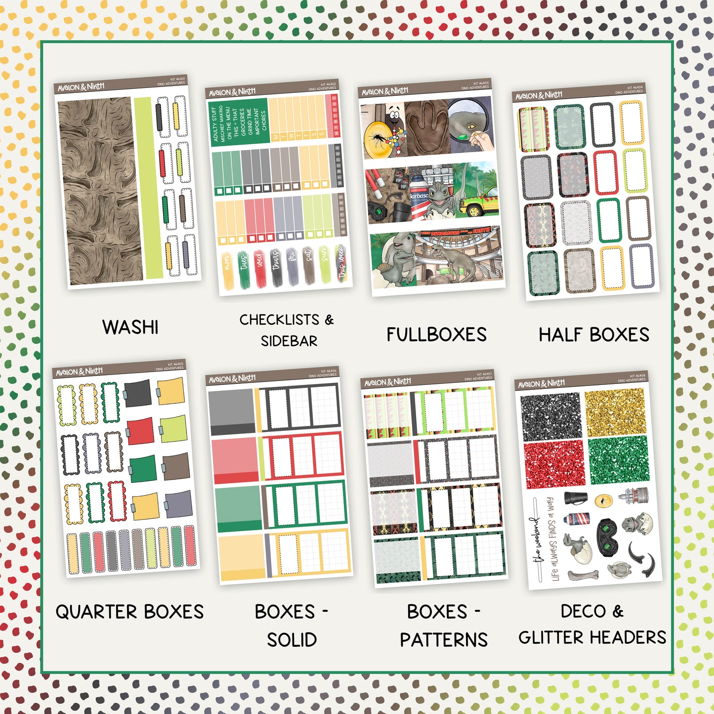 Dino Adventures Weekly Kit // KIT46401