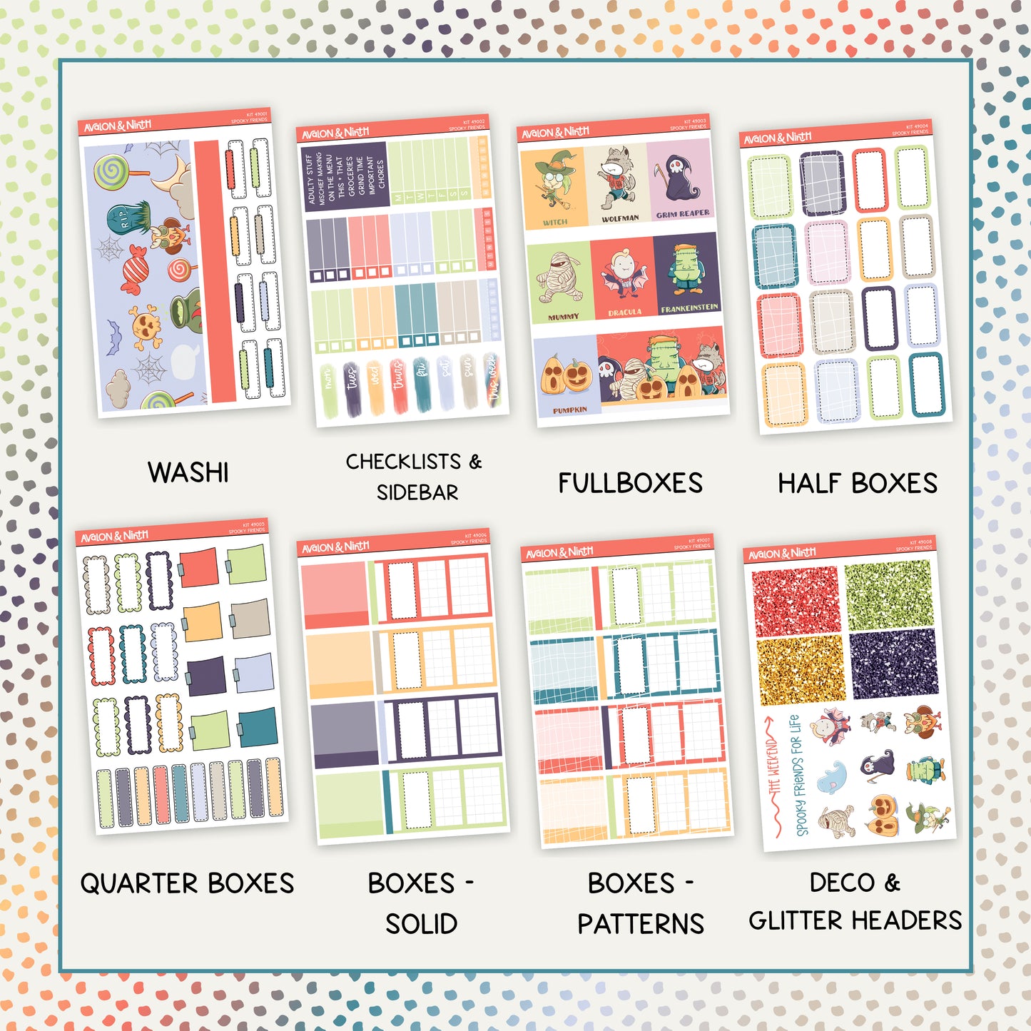 Spooky Friends Weekly Kit // KIT49001