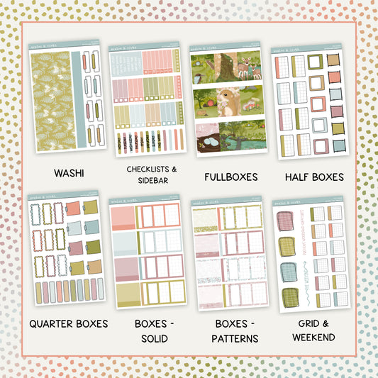 Woodland Animals Weekly Kit // KIT57201