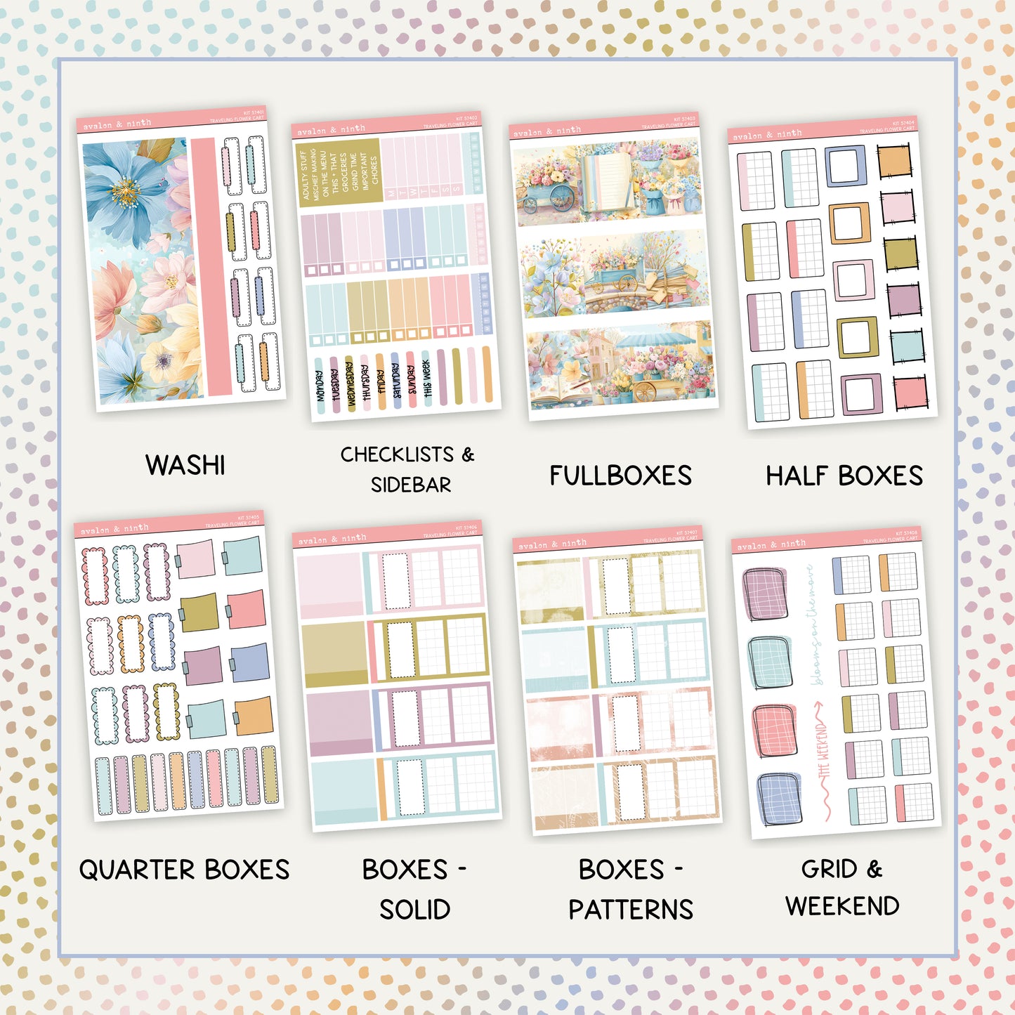 The Traveling Flower Cart Weekly Kit // KIT57401
