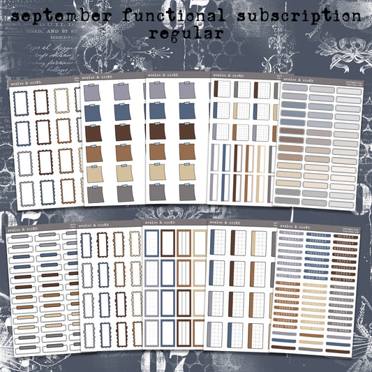 Monthly Functional Sticker Subscription