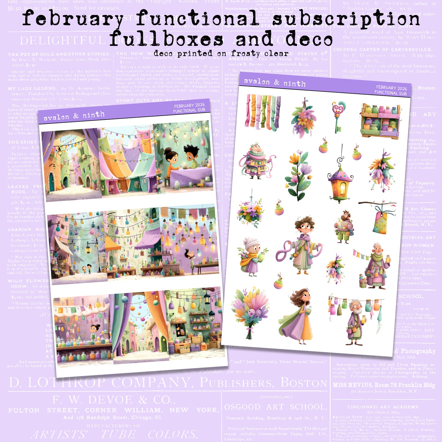 Monthly Functional Sticker Subscription