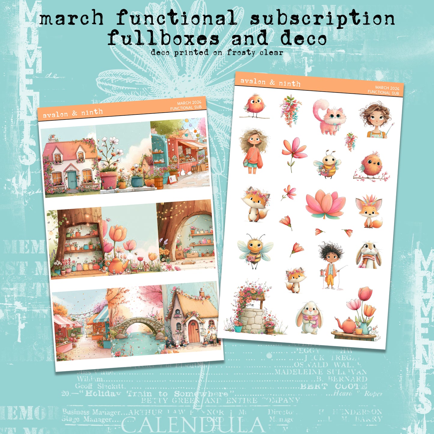 Monthly Functional Sticker Subscription