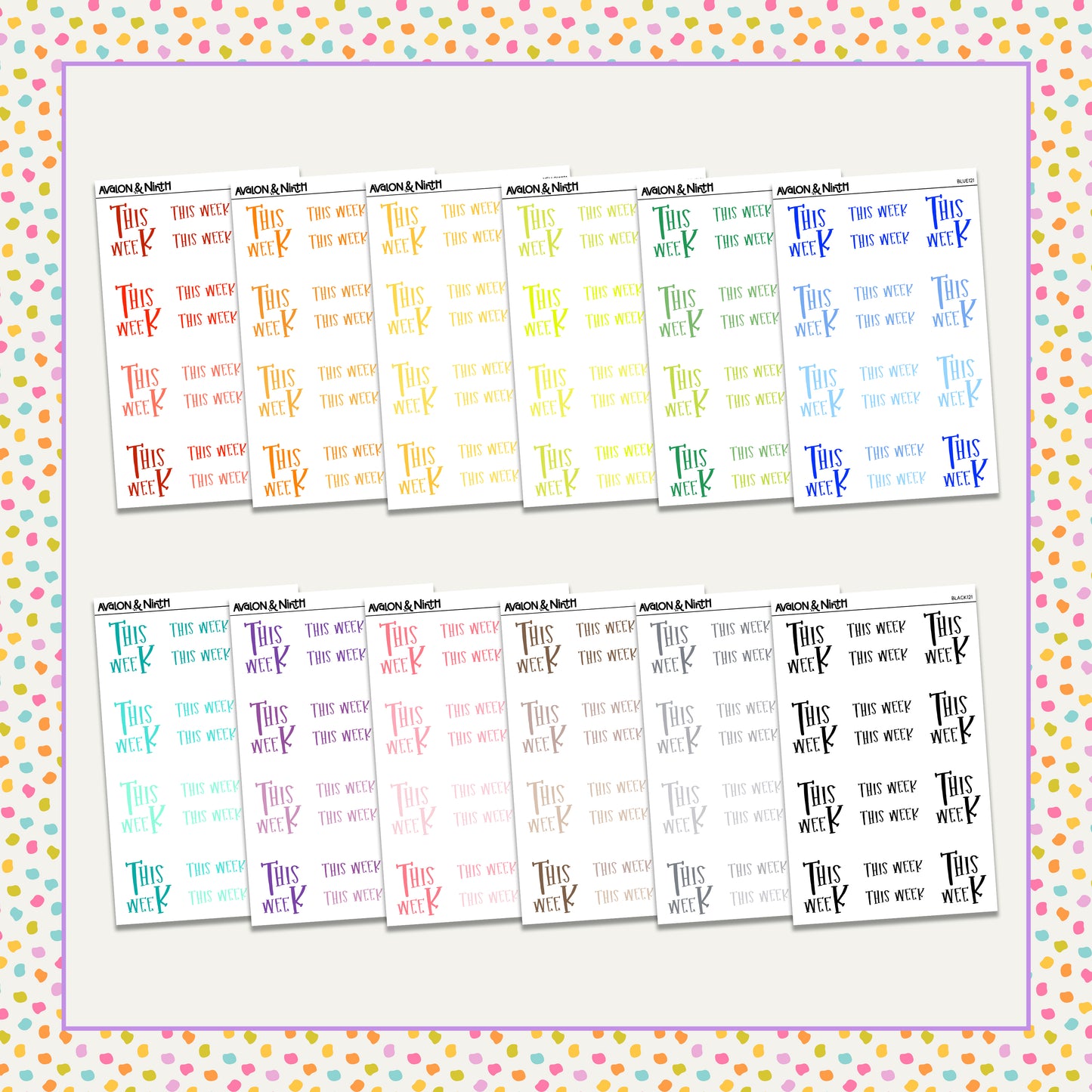 This Week Functionals // Choose your color