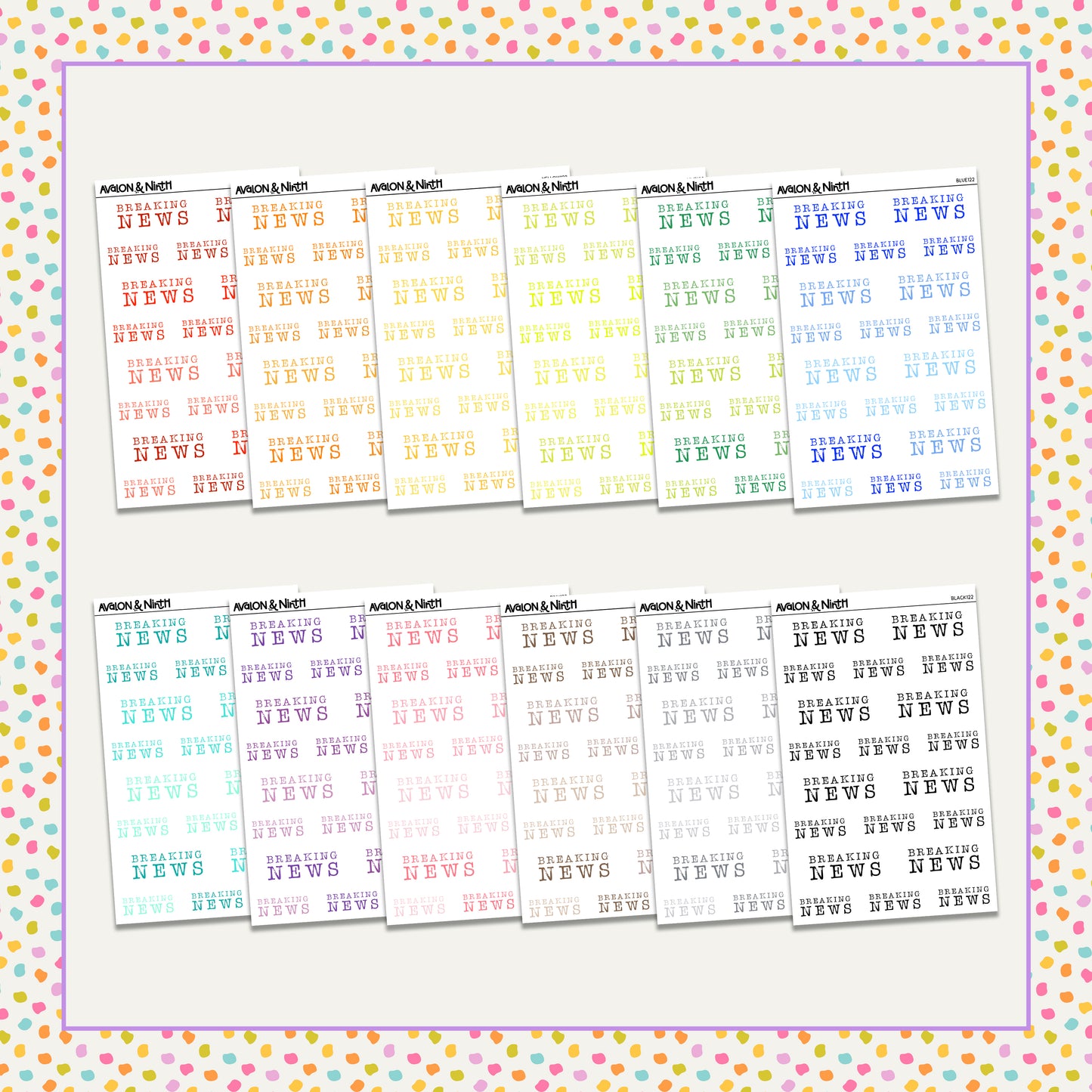 Breaking News Functionals // Choose your color