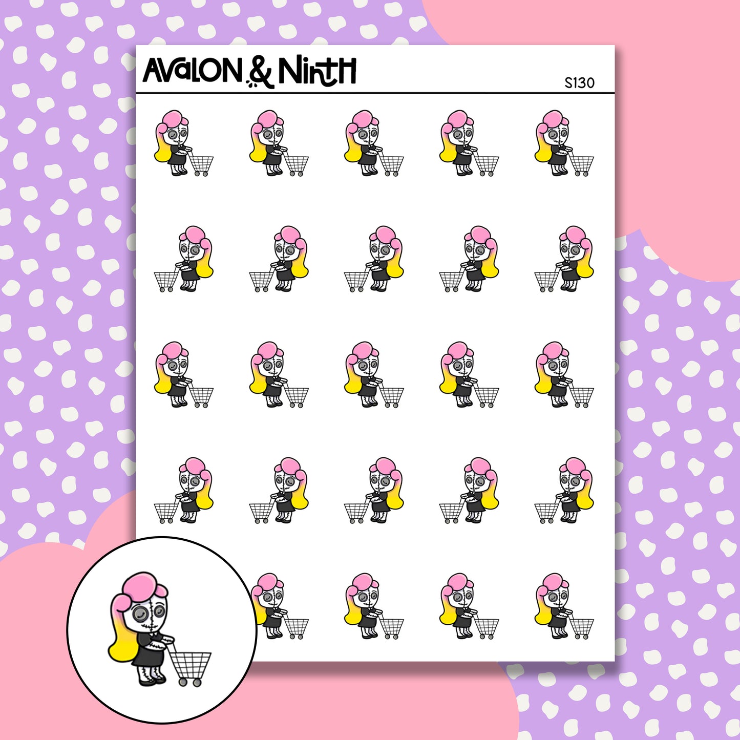 Sally - Grocery Shopping with Cart // S130