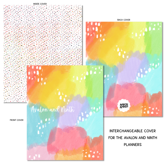 Water Color Spots - Personalized  - A La Carte Cover - 7x9, B6, Weeks