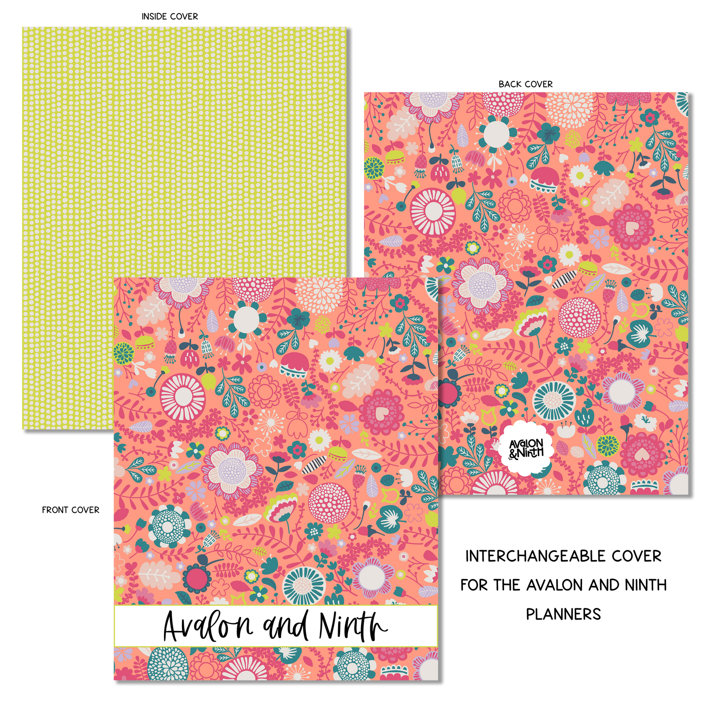 Bright Floral - A La Carte Cover - 7x9, B6, Weeks