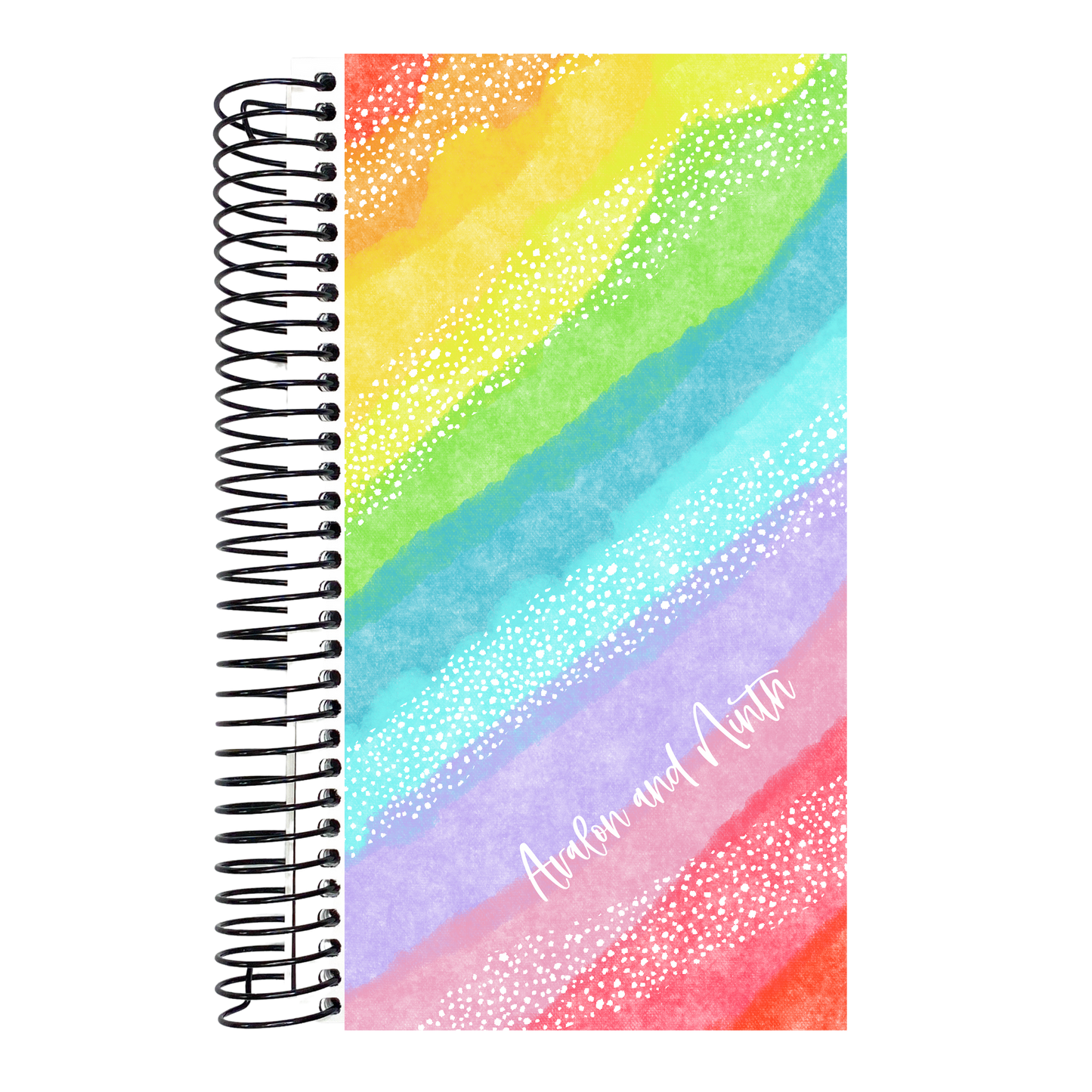 Rainbow With White Stripes - Weeks Planner