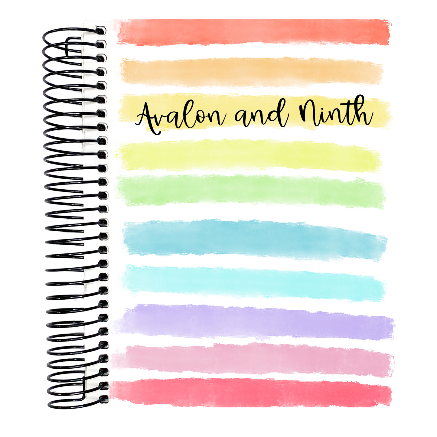 Horizontal Rainbow Stripes - B6 Planner