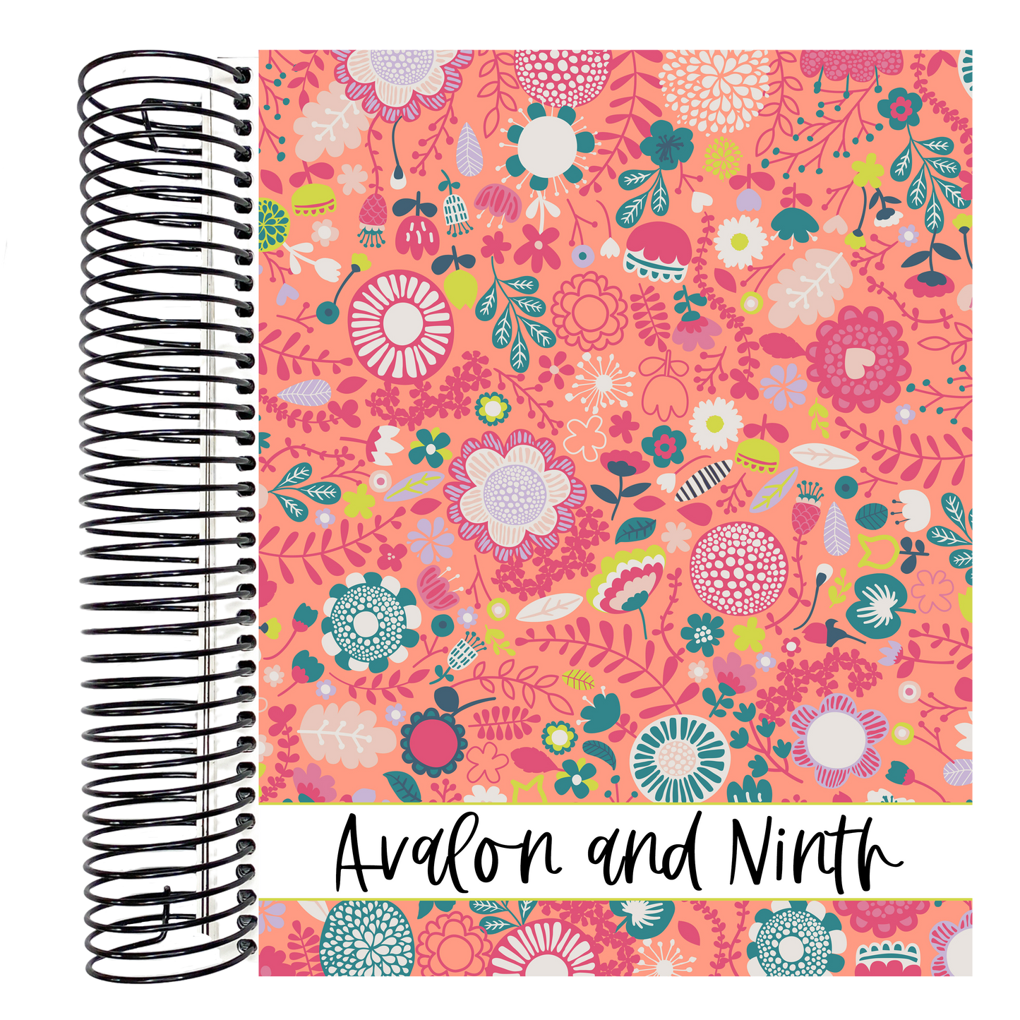 Bright Floral - 7x9 Planner - Vertical or Academic
