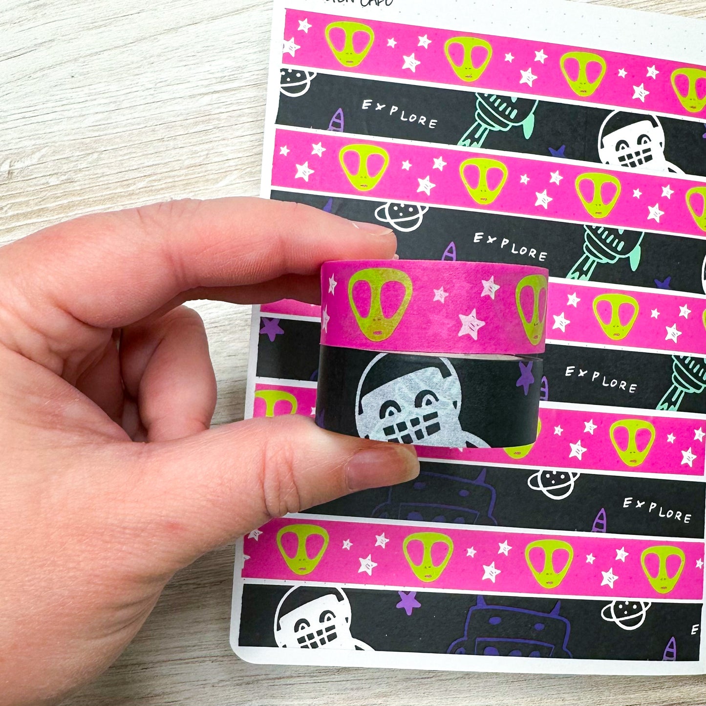 Alien Cafe Washi - Choose Your Design - 15mm